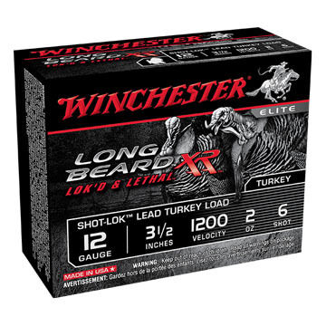 Winchester Long Beard XR 12 GA 3-1/2 2 oz. #6 Shotshell Ammo (10)