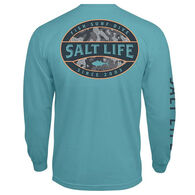 Salt Life Men's Atlas Badge Long-Sleeve T-Shirt