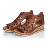 Rieker Shoe Women's D3056 Jerilyn Cutout Wedge Sandal