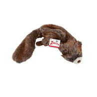 Zanies Unstuffies Red Squirrel Stuffing-Free Dog Toy