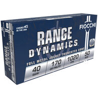 Fiocchi Range Dynamics 40 S&W 170 Grain FMJTC Handgun Ammo (50)