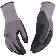 Kinco Men's Nylon Knit Shell & Micro-Foam Nitrile Palm Glove
