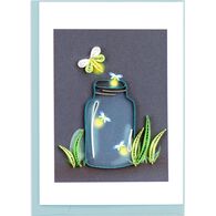 Quilling Card Fireflies Gift Enclosure Mini Card