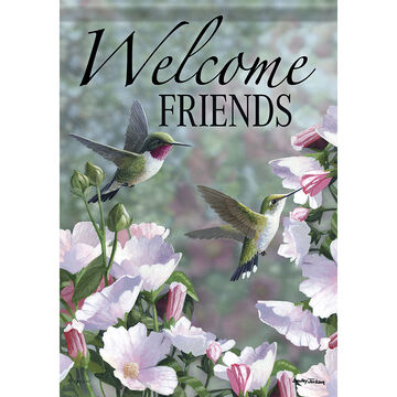 Carson Home Accents Hummingbirds Dura Soft Garden Flag