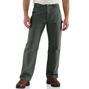 Carhartt Mens 12 oz Cotton Duck Washed Work Pant