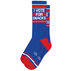 Gumball Poodle Mens & Womens Vote for Snacks Crew Sock
