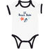 Pavilion We Baby Infant Beach Babe Blue Trimmed Short-Sleeve Bodysuit