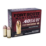 Fort Scott Munitions 40 S&W 125 Grain Fort Defense SCS TUI Handgun Ammo (20)