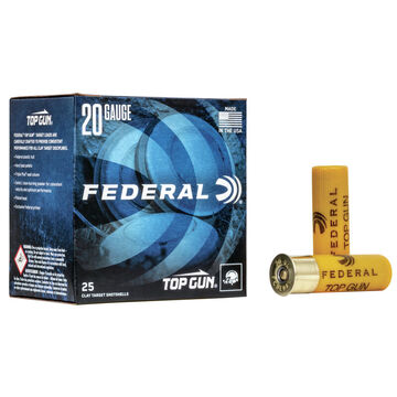 Federal Top Gun Target 20 GA 2-3/4 7/8 oz. #9 Shotshell Ammo (250)