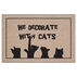 High Cotton Doormat - We Decorate With Cats
