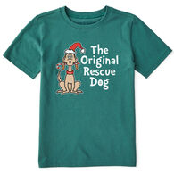 Life is Good Youth Max The Rescue Dog Crusher Short-Sleeve T-Shirt