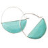 Scout Curated Wears Womens Stone Prism Hoop - Turquoise/Silver