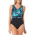 Beach House - Gabar - Swimwear Anywhere Womens Water Garden V-Neck One Piece Swimsuit Top