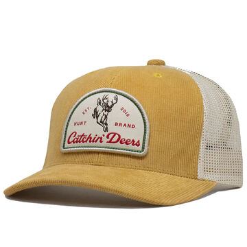 Catchin Deers Mens Leaper Cord Mesh Back Hat