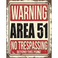 Desperate Enterprises Area 51 Tin Sign