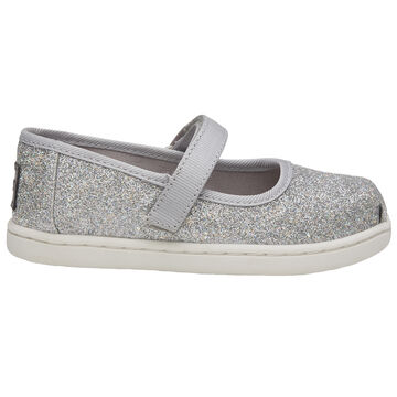 TOMS Toddler Girls Tiny TOMS Glimmer Mary Jane Flats Shoe