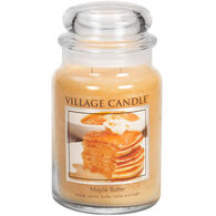 Village Candle Large Glass Jar Candle - Maple Butter