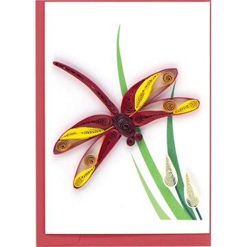 Quilling Card Dragonfly Gift Enclosure Mini Card