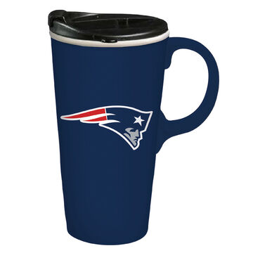 Evergreen New England Patriots Ceramic Travel Cup w/ Lid