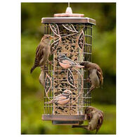 Audubon Squirrel-Resistant Copper Caged Tube Bird Feeder