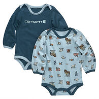 Carhartt Infant Woodland Print Long-Sleeve Bodysuit, 2-Piece