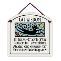 Spooner Creek "Cat Wisdom" Small Arch Tile