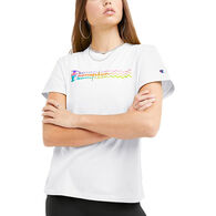Champion Women's Wavy Script Logo Graphic Short-Sleeve T-Shirt