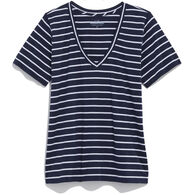 Vineyard Vines Women's Clean Jersey V-Neck Short-Sleeve Shirt