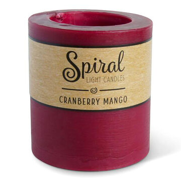 Spiral Light Small Candle - Cranberry Mango