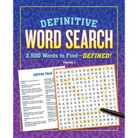 Definitive Word Search, Volume 1: 2,500 Words to Find - Defined by Editors of Thunder Bay Press