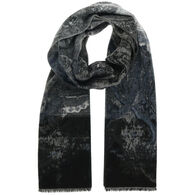 V. Fraas Women's Distressed Paisley Scarf