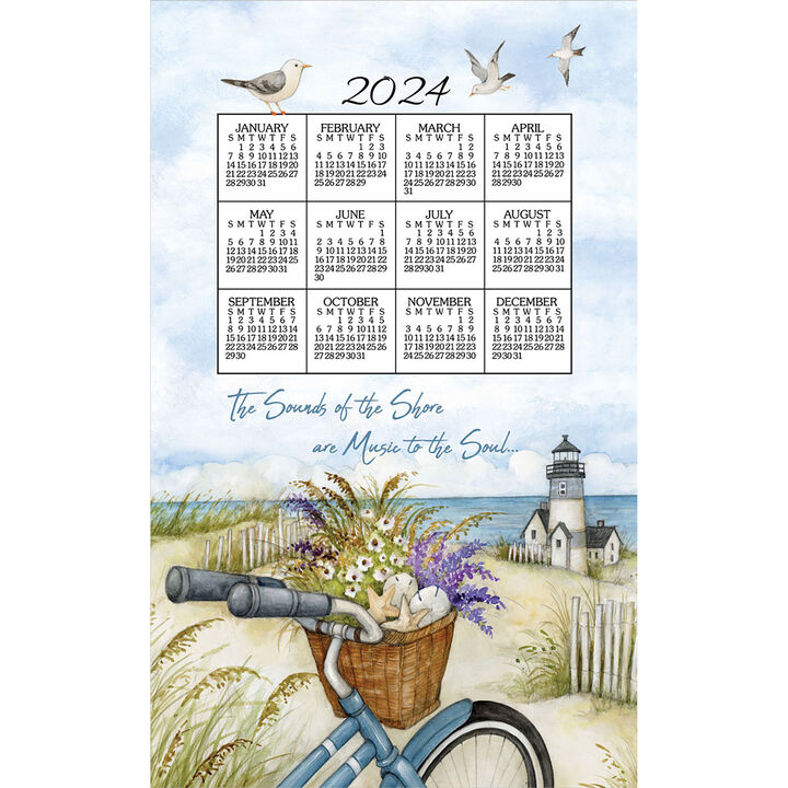 Kay Dee Designs 2024 Seashore Calendar Towel Kittery Trading Post