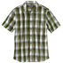 Carhartt Mens Essential Plaid Open Collar Button Down Short-Sleeve T-Shirt