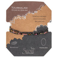 Scout Curated Wears Women's Delicate Stone Tourmaline Bracelet/Necklace