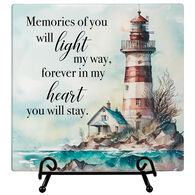 Carson Home Accents Memories Lighthouse Easel Plaque