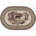 Capitol Earth Oval Patch Moose Forest Rug