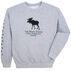 Original Design Mens Kittery Trading Post Black Moose Crew-Neck Sweatshirt