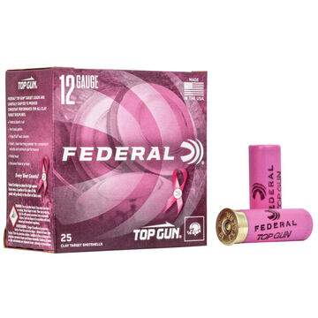 Federal Top Gun Target Breast Cancer Awareness 12 GA 2-3/4 1-1/8 oz. #8 Shotshell Ammo (250)