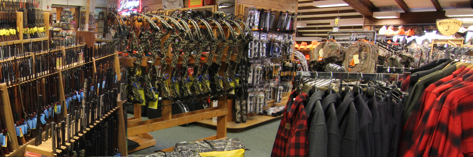 inside of store showing shooting section