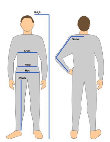 Mens' Size Guide